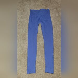 Sportneer Women's Ribbed Seamless High Waist Leggings size small purple/blue